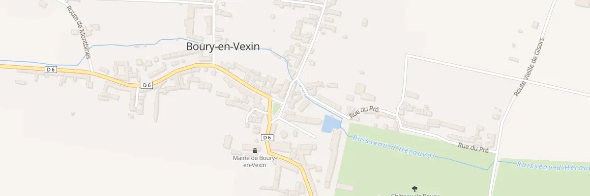 Plan du 124 Village de Boury En Vexin à Boury-en-Vexin