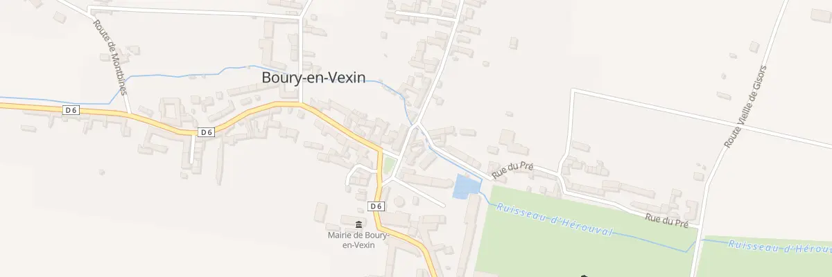 Plan du 1 Rue du Pré à Boury-en-Vexin