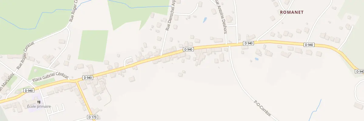 Plan du 54 Av des Martyrs au Lonzac