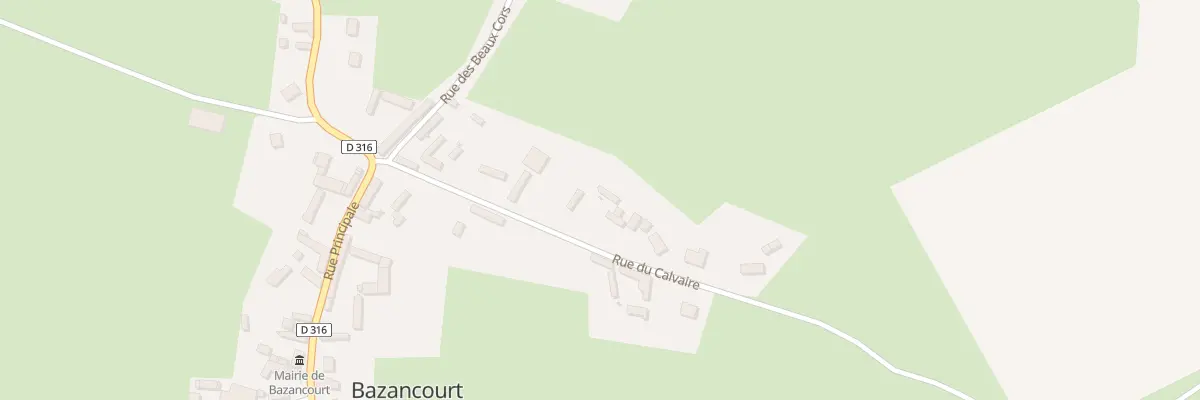 Plan du 29 Rue du Calvaire à Bazancourt