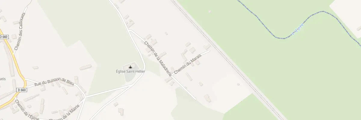 Plan du 2 Che du Marais à Amécourt