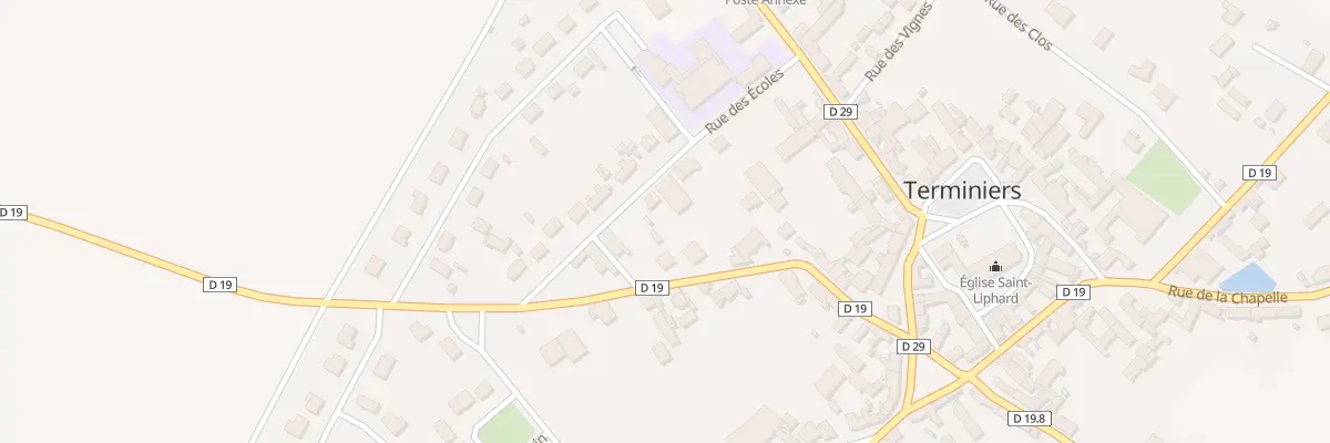 Plan du 3 Rue des Ecoles à Terminiers