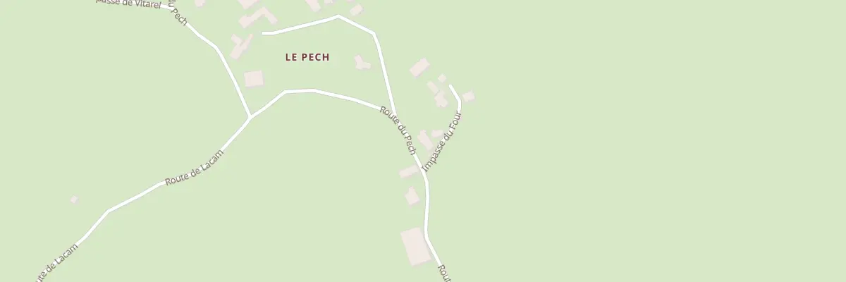 Plan du 5026 Le Pech à Thégra
