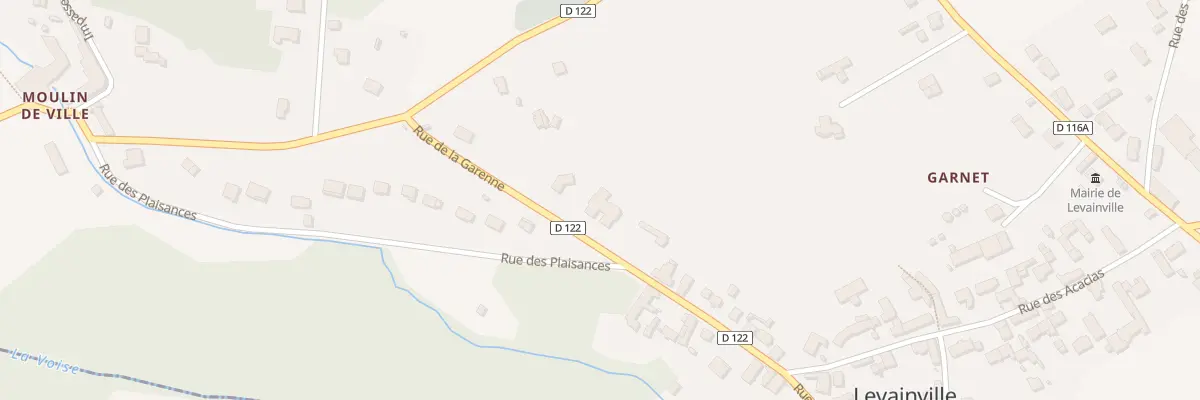 Plan du 16C Rue de la Garenne à Levainville