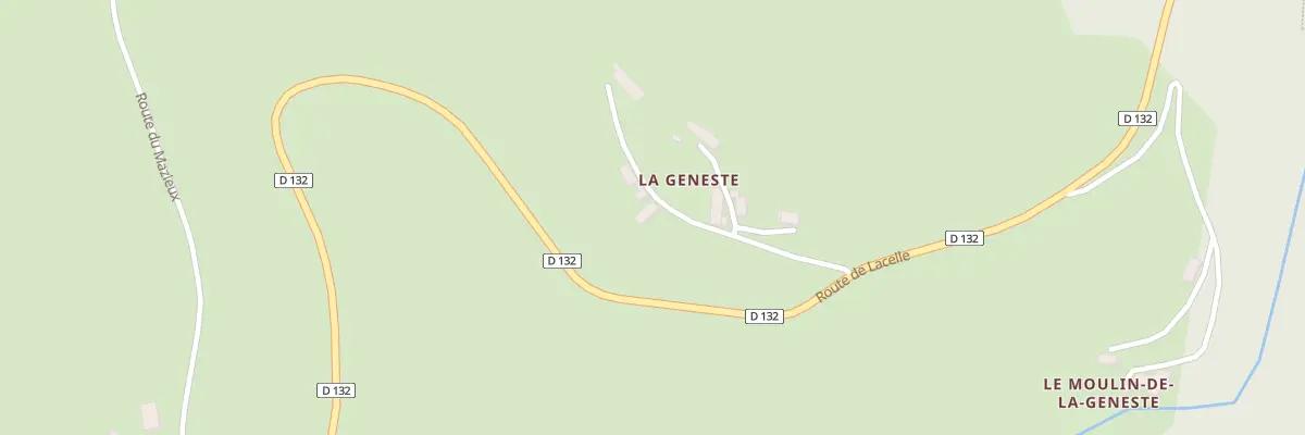 Plan du 159 Rte de la Geneste à Chamberet