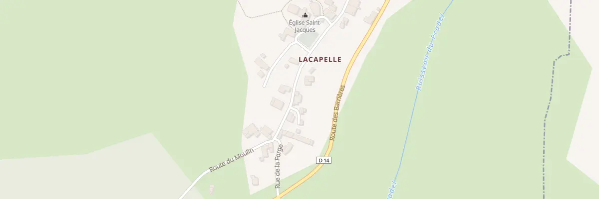 Plan du 395 Rte de Lacapelle à Puycelsi