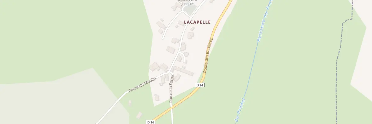 Plan du 45 Imp du Pradel à Puycelsi