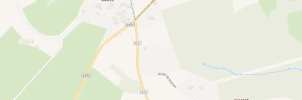 Plan du 5368F Champs Grands du Mazut à Thégra