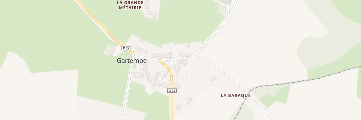Plan du 1 Rue du Presbytère à Gartempe
