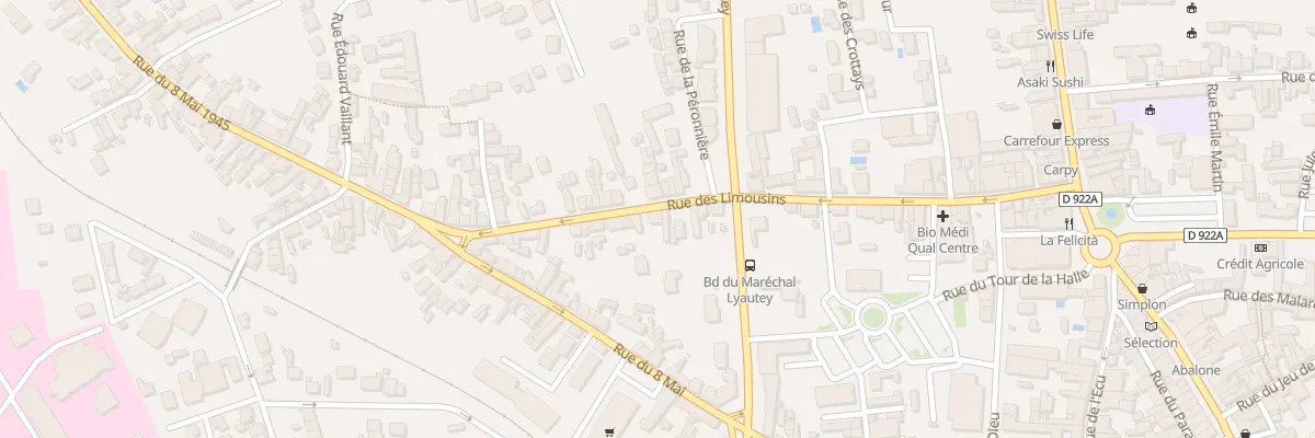 Plan du 33 Rue des Limousins à Romorantin-Lanthenay