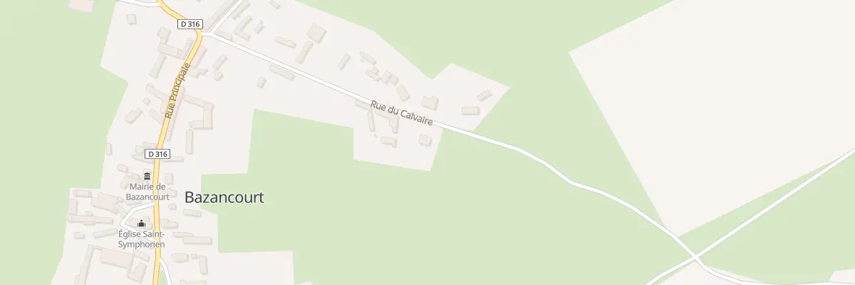 Plan du 32 Rue du Calvaire à Bazancourt