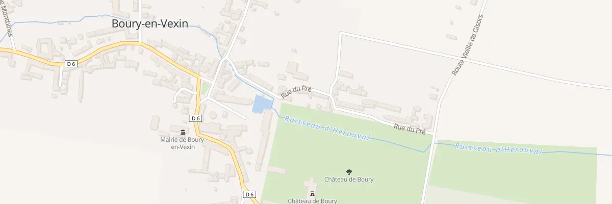 Plan du 9 Rue du Pré à Boury-en-Vexin