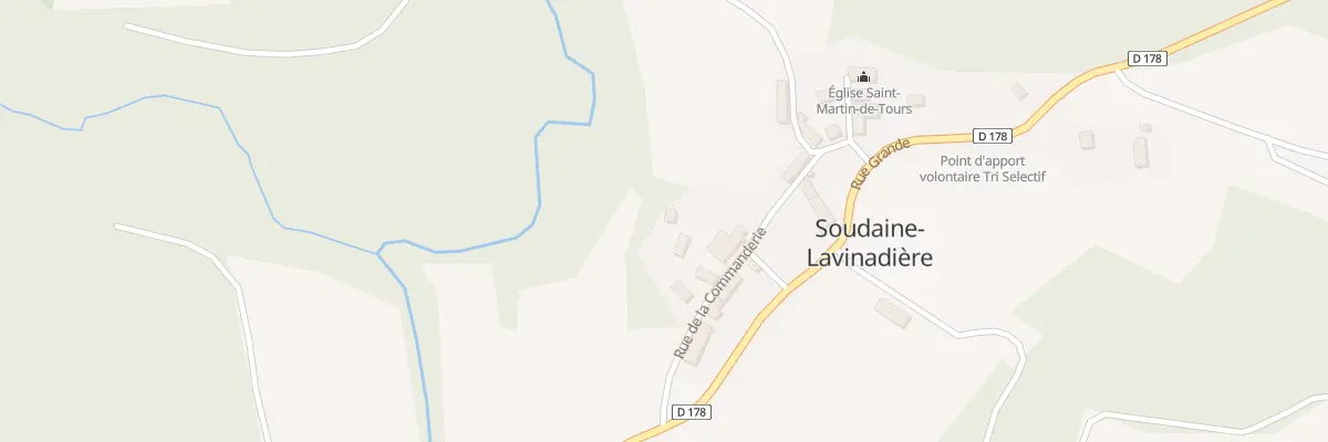 Plan du 11 Rue de la Commanderie à Soudaine-Lavinadière