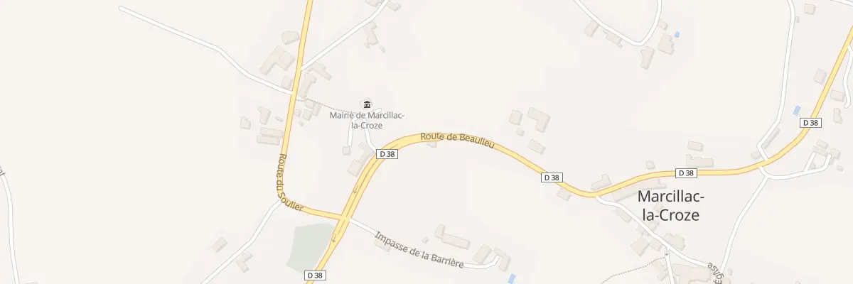 Plan du 5022 La Barriere à Marcillac-la-Croze