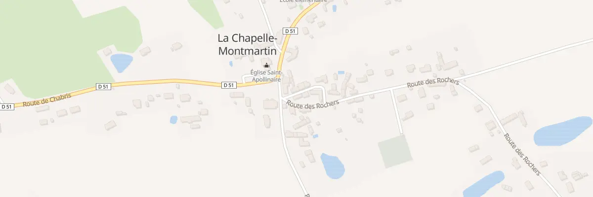 Plan du 1 Rte des Rochers à La Chapelle-Montmartin