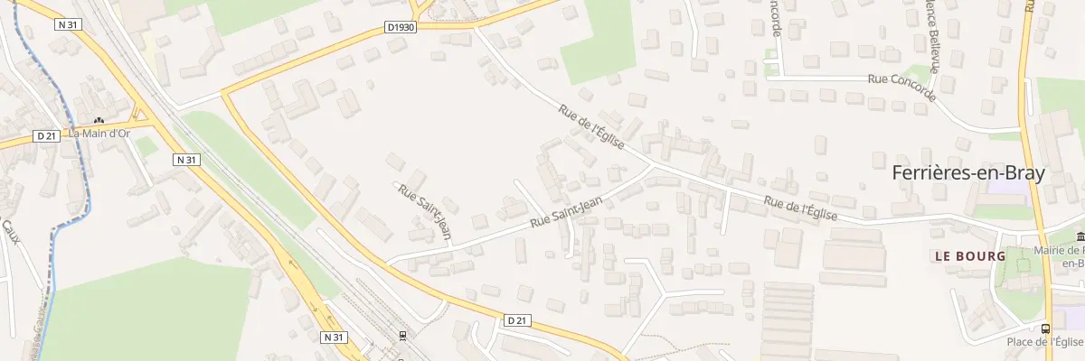 Plan du 5182 Rue Saint-Jean à Ferrières-en-Bray