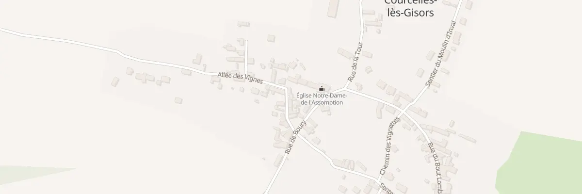 Plan du 8 All des Vignes à Courcelles-lès-Gisors