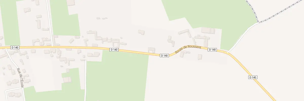 Plan du 45 Rte de Roussent à Lépine