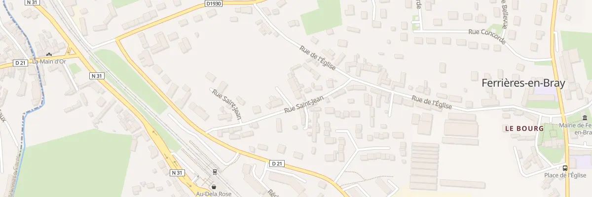 Plan du 8 Rue Saint-Jean à Ferrières-en-Bray