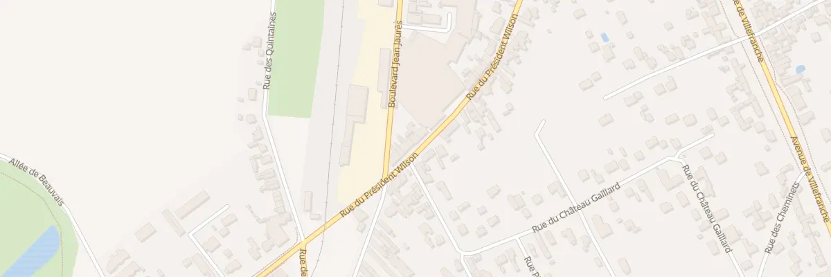 Plan du 151 Rue du Président Wilson à Romorantin-Lanthenay