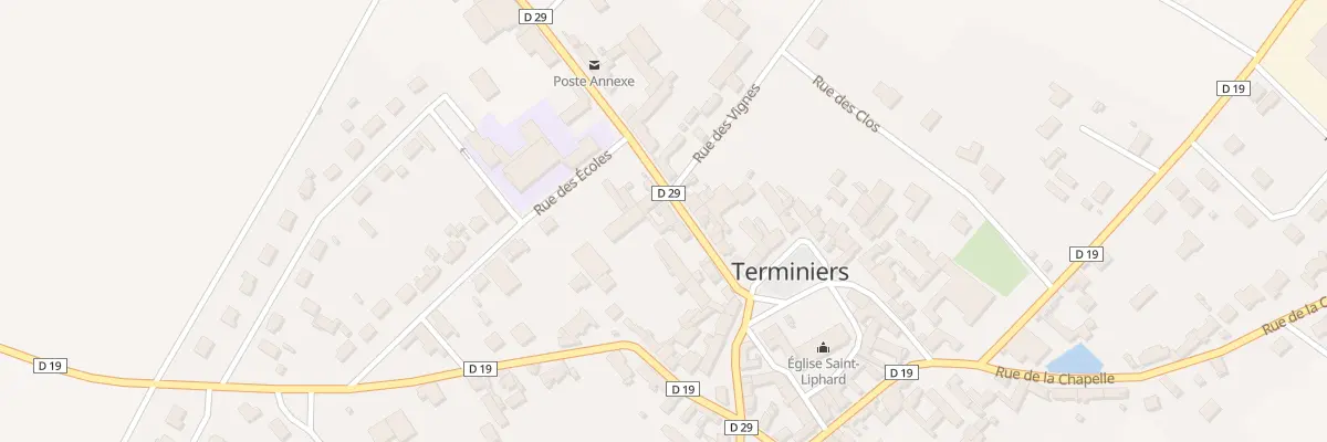 Plan du 5 Rue Chanzy à Terminiers