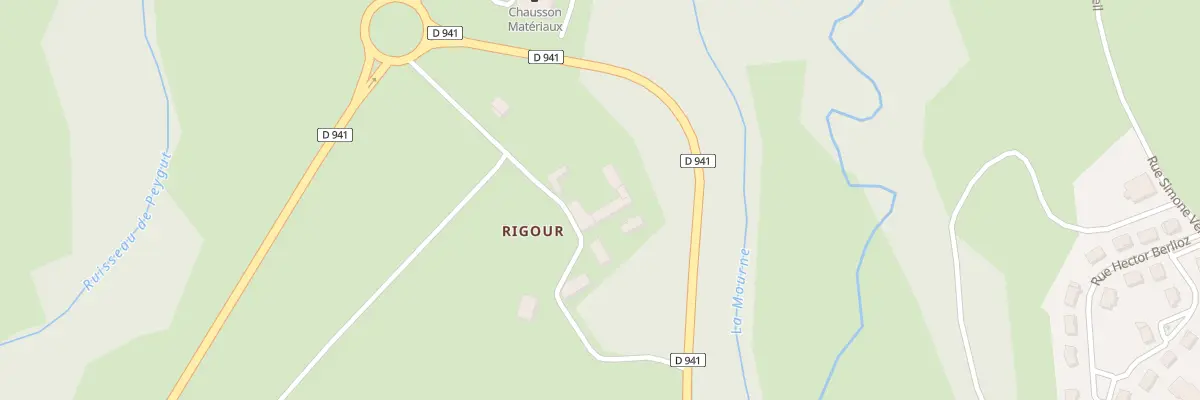 Plan du 6 Rigour à Bourganeuf