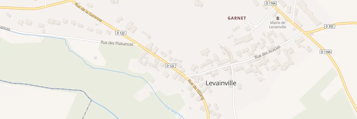 Plan du 6 Rue de la Garenne à Levainville