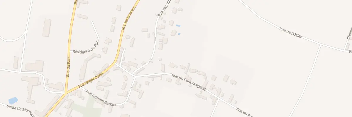 Plan du 9 Rue du Pont Malpault à Flexanville