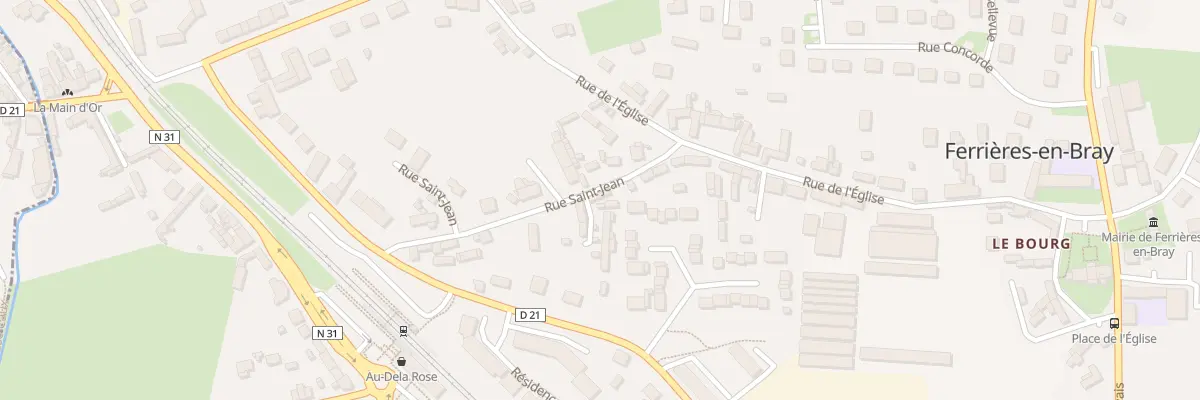 Plan du 5196 Rue Saint-Jean à Ferrières-en-Bray