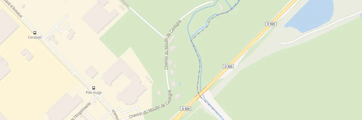 Plan du 14 Che de Cantigne à Châteauroux
