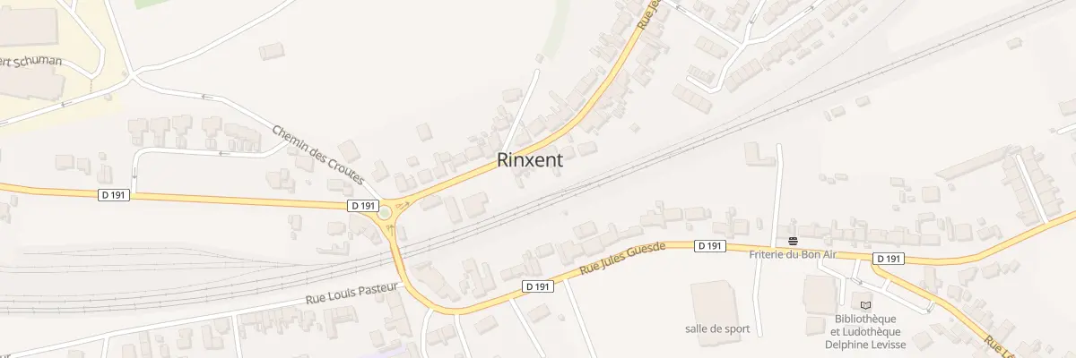 Plan du 10 Rue Jean Jaurès à Rinxent
