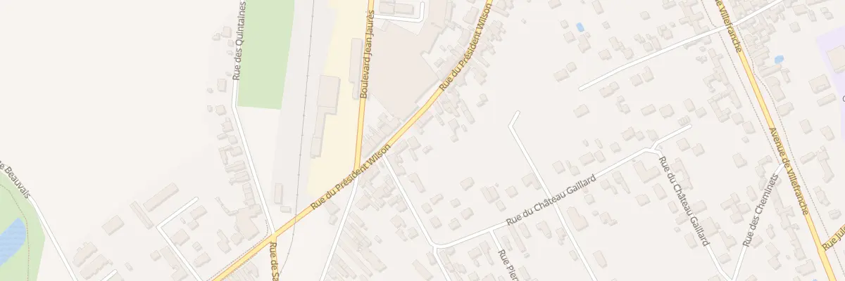 Plan du 168 Rue du Président Wilson à Romorantin-Lanthenay