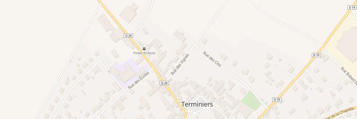 Plan du 5 Rue des Vignes à Terminiers