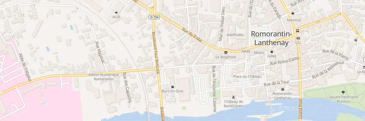 Plan du 22 Rue des Capucins à Romorantin-Lanthenay