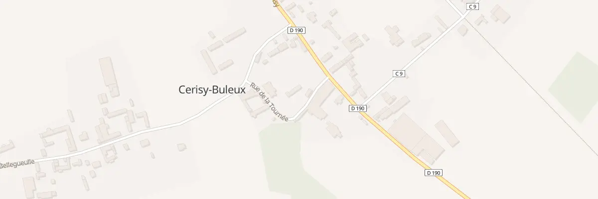 Plan du 1 Rue de la Tournée à Cerisy-Buleux