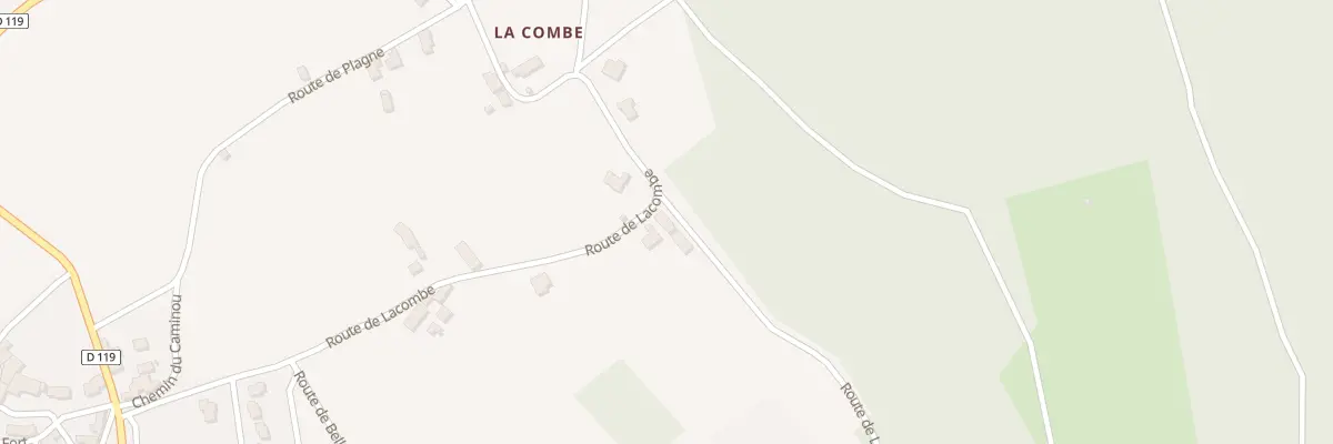 Plan du 18 Rte de Lacapelle à Bétaille