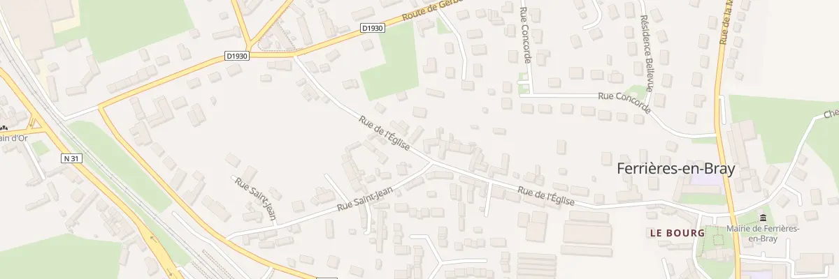 Plan du 46 Rue de l’Église à Ferrières-en-Bray
