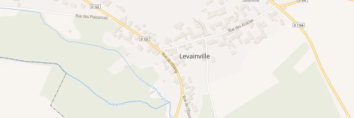 Plan du 1 Rue de l’Etang à Levainville