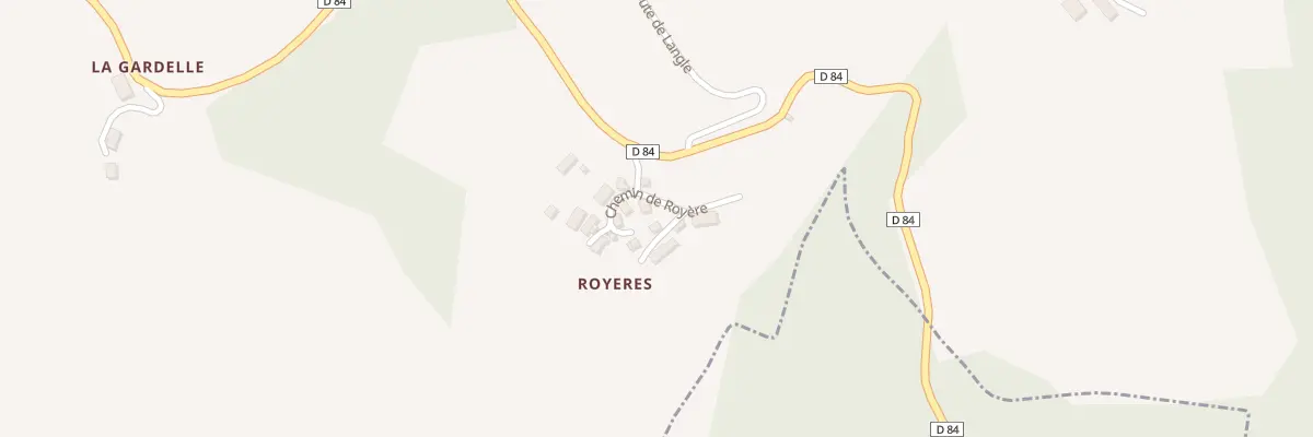 Plan du 41 Che de Royere à Sérilhac