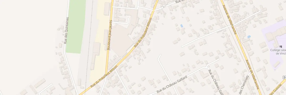 Plan du 152 Rue du Président Wilson à Romorantin-Lanthenay