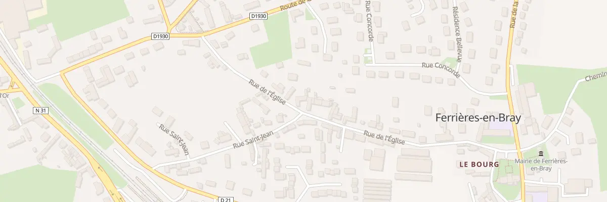 Plan du 42 Rue de l’Église à Ferrières-en-Bray