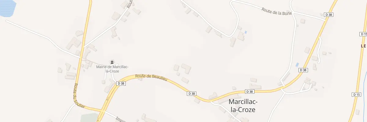 Plan du 5023 La Barriere à Marcillac-la-Croze