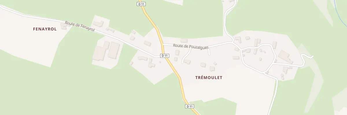 Plan du 5218 Pouzalgues à Thégra