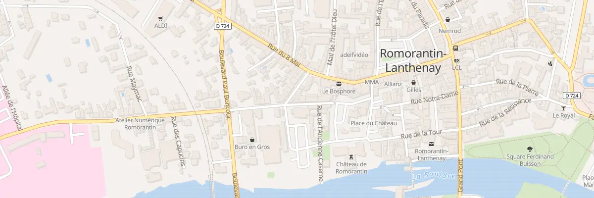 Plan du 9 Rue des Capucins à Romorantin-Lanthenay