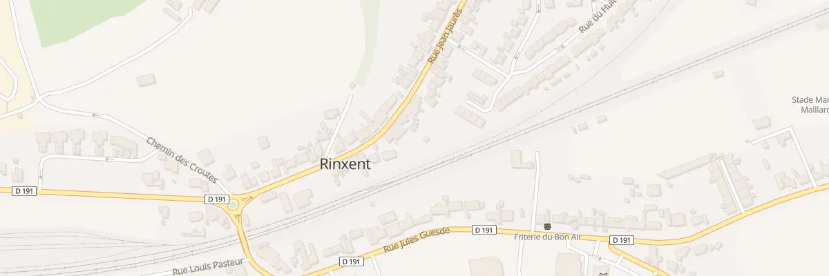 Plan du 20 Rue Jean Jaurès à Rinxent