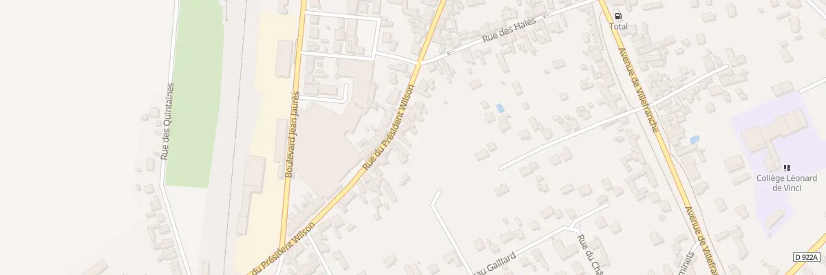 Plan du 140 Rue du Président Wilson à Romorantin-Lanthenay