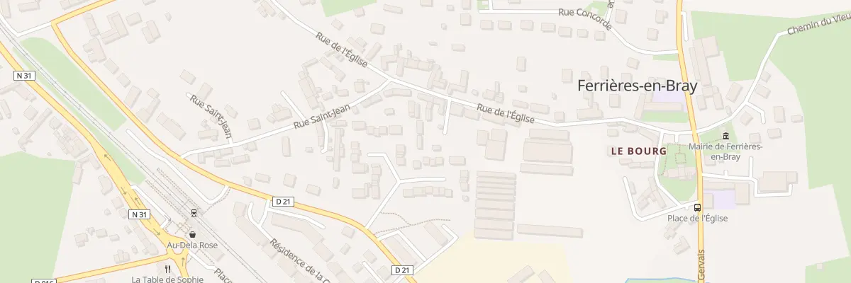Plan du 5038 Rue de l’Église à Ferrières-en-Bray