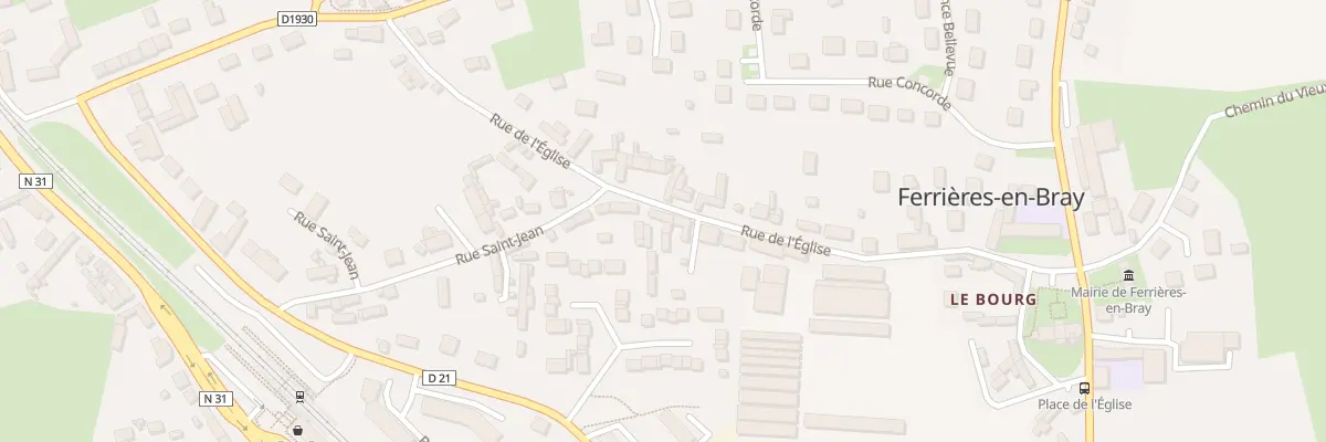 Plan du 5034 Rue de l’Église à Ferrières-en-Bray