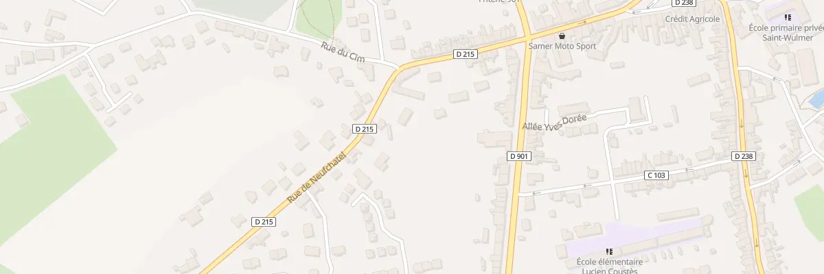 Plan du 187 Rue de Neufchatel à Samer