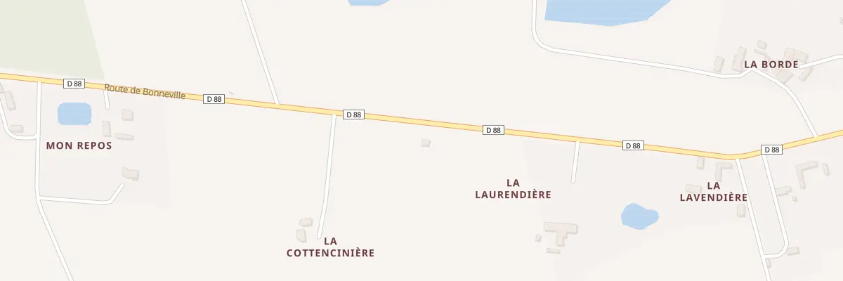 Plan du 5 Rte de Bonneville à Villeny